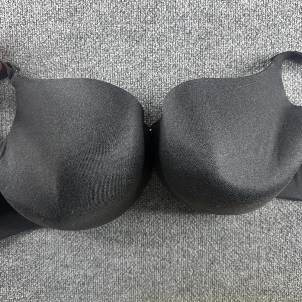 Cacique T-Shirt Bra Womens 42H Black Lightly Lined Full Coverage Back Smoother